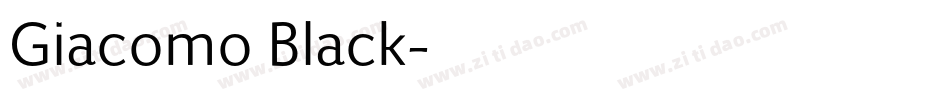Giacomo Black字体转换